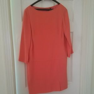 Tibi orange silk shift mini dress, sz10